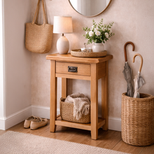 Cambridge Oak 1 Drawer Console Table
