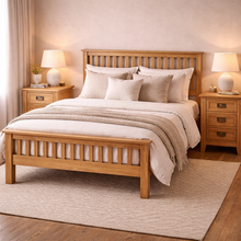 Cambridge Oak 4ft 6' Double Bed