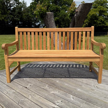 Westminster Large Teak Classic Garden Bench With Cushion