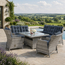 William Garden 5 Piece Reclining Sofa Dining Set Waterproof Cover