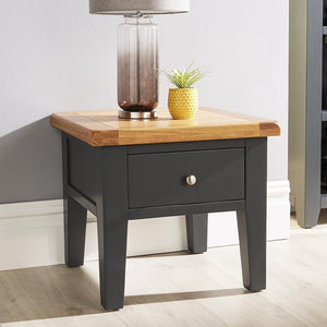 Chatsworth Blue Painted Oak Side Table