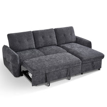 Brunswick 3 Seater Modular Pull Out Sofa Bed | Dark Grey