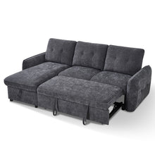 Brunswick 3 Seater Modular Pull Out Sofa Bed | Dark Grey