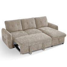 Brunswick 3 Seater Modular Pull Out Sofa Bed | Brown
