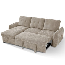 Brunswick 3 Seater Modular Pull Out Sofa Bed | Brown
