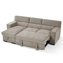 Wentworth 3 Seater Modular Pull Out Sofa Bed | Brown