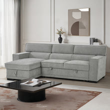 Wentworth 3 Seater Modular Pull Out Sofa Bed | Grey