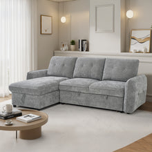 Brunswick 3 Seater Modular Pull Out Sofa Bed | Grey