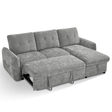 Brunswick 3 Seater Modular Pull Out Sofa Bed | Grey
