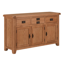 Cambridge Oak 3 Door 3 Drawer Sideboard - HomePlus Furniture