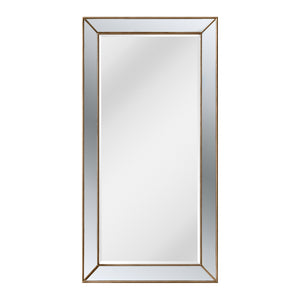 Monaco Beaded Large Leaner Mirror | Country Gold