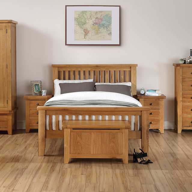 Sussex Oak 4ft 6' Double Bed
