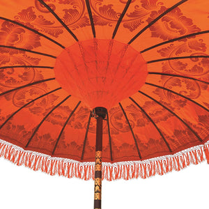 Balinese Sun Umbrella Parasol | Orange - HomePlus Furniture