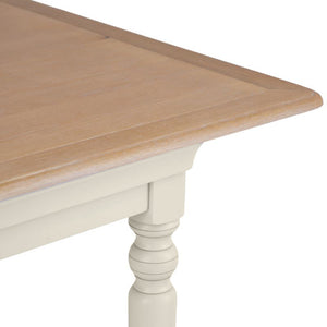 Brighton Warm White Painted Extending Dining Table (1.4 m-1.8 m)