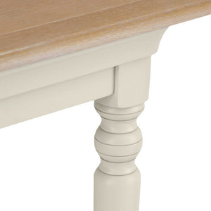 Brighton Warm White Painted Extending Dining Table (1.4 m-1.8 m)