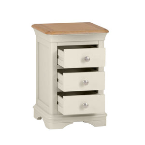 Brighton Warm White Painted 3 Drawer Bedside
