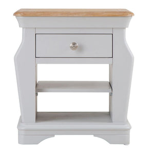 Brighton Grey Painted Lamp Table with Magazine Holder