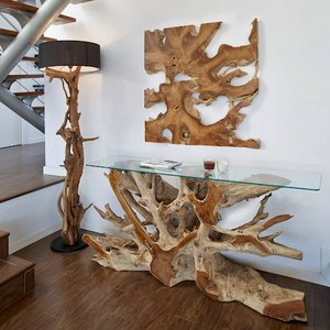 Teak Root Console Table - HomePlus Furniture