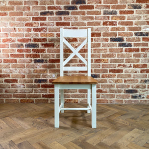 Cambridge White Painted Oak Dining Chair - HomePlus Furniture