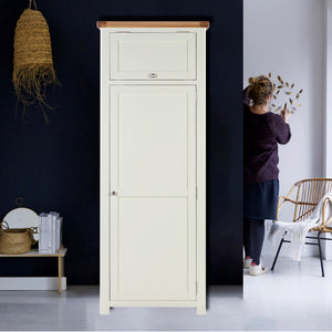 Cambridge White Painted Oak Pantry Unit - HomePlus Furniture