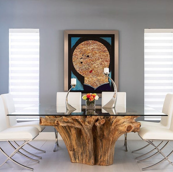 Teak Root Square Dining Table – HomePlus Furniture