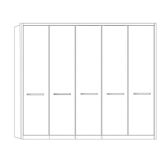 Dakar 2 Wiemann 5 Door Wardrobe With Frame