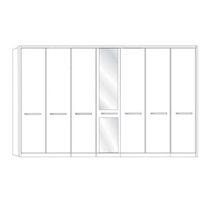Dakar 2 Wiemann 7 Door Wardrobe With Frame
