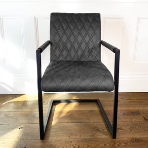 Ealing Industrial Dining Chair | Grey
