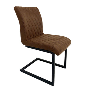 Ealing Industrial Dining Chair | Brown