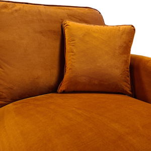 Grange Velvet Burnt Orange 2 Seater Sofa