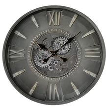 Hensley Industrial Exposed Gear Movement Cog Wall Clock | 59 cm