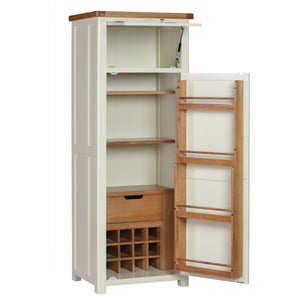 Cambridge White Painted Oak Pantry Unit - HomePlus Furniture