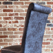 London Vintage Faux Leather Dining Chair | Grey - HomePlus Furniture