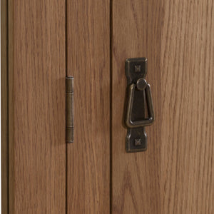 Cambridge Oak 3 Door Full Hanging Wardrobe - HomePlus Furniture