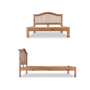 Wellington Pine Curved 5ft Kingsize Bed - HomePlus Furniture