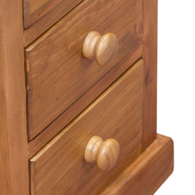 Wellington Pine 3 Drawer Bedside Table