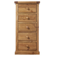 Wellington Pine 5 Drawer Wellington Chest - HomePlus Furniture