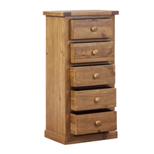 Wellington Pine 5 Drawer Wellington Chest - HomePlus Furniture