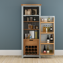 Cambridge Grey Painted Oak Pantry Unit - HomePlus Furniture