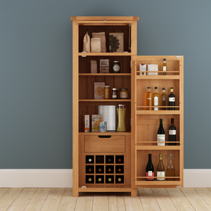 Cambridge Oak Pantry Unit - HomePlus Furniture