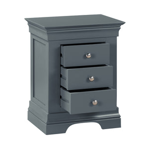 Chantilly Down Pipe 3 Drawer Bedside Table