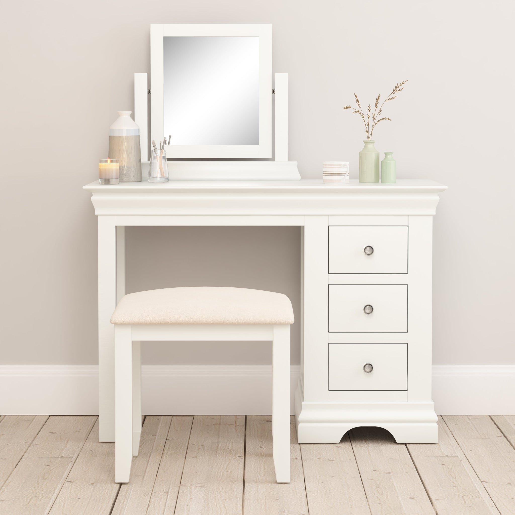 White on sale dressing mirror