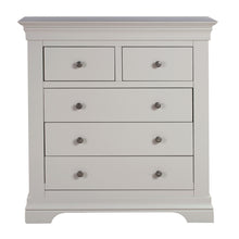 Chantilly Pebble Grey 2 Over 3 Chest Of Drawers