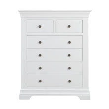 Chantilly Warm White 2 Over 4 Chest Of Drawers