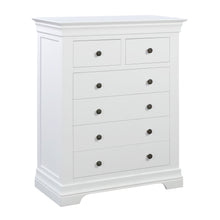 Chantilly Warm White 2 Over 4 Chest Of Drawers