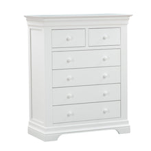 Chantilly Warm White 2 Over 4 Chest Of Drawers