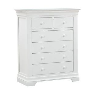 Chantilly Warm White 2 Over 4 Chest Of Drawers