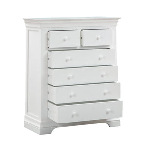 Chantilly Warm White 2 Over 4 Chest Of Drawers