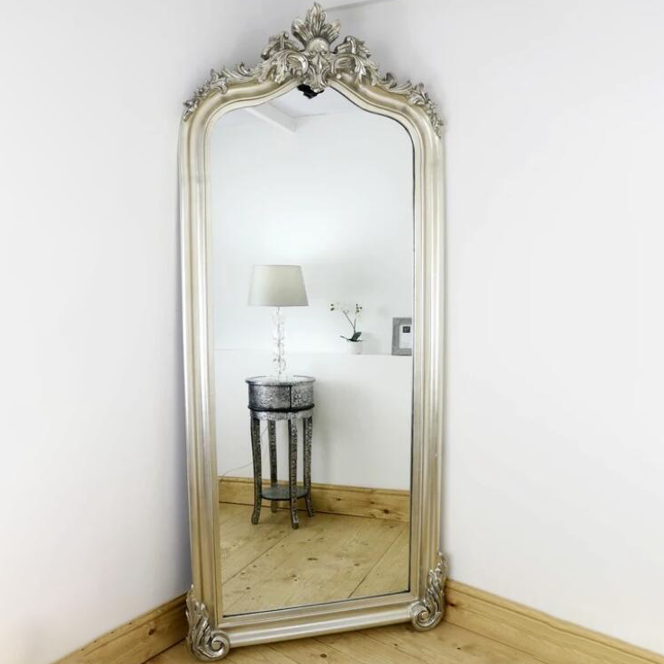 Francesca Mirror | Antique Silver