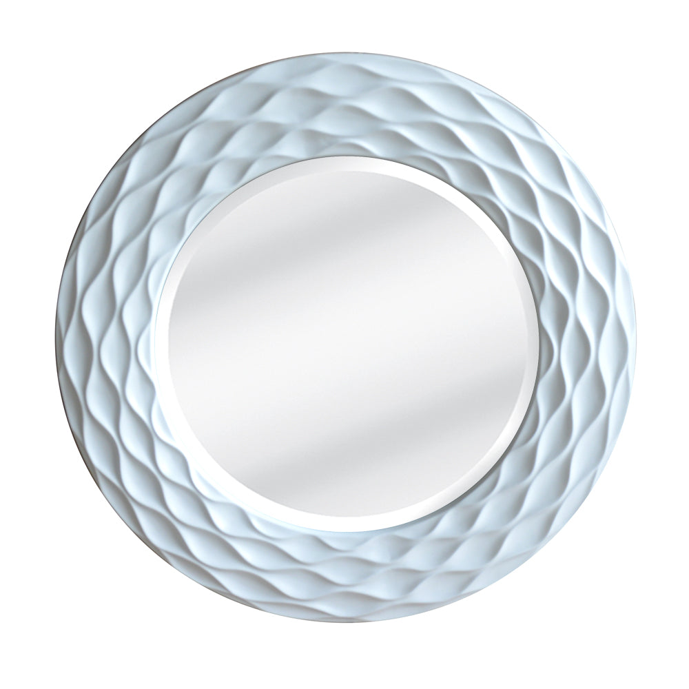Coastal Circular Mirror | White